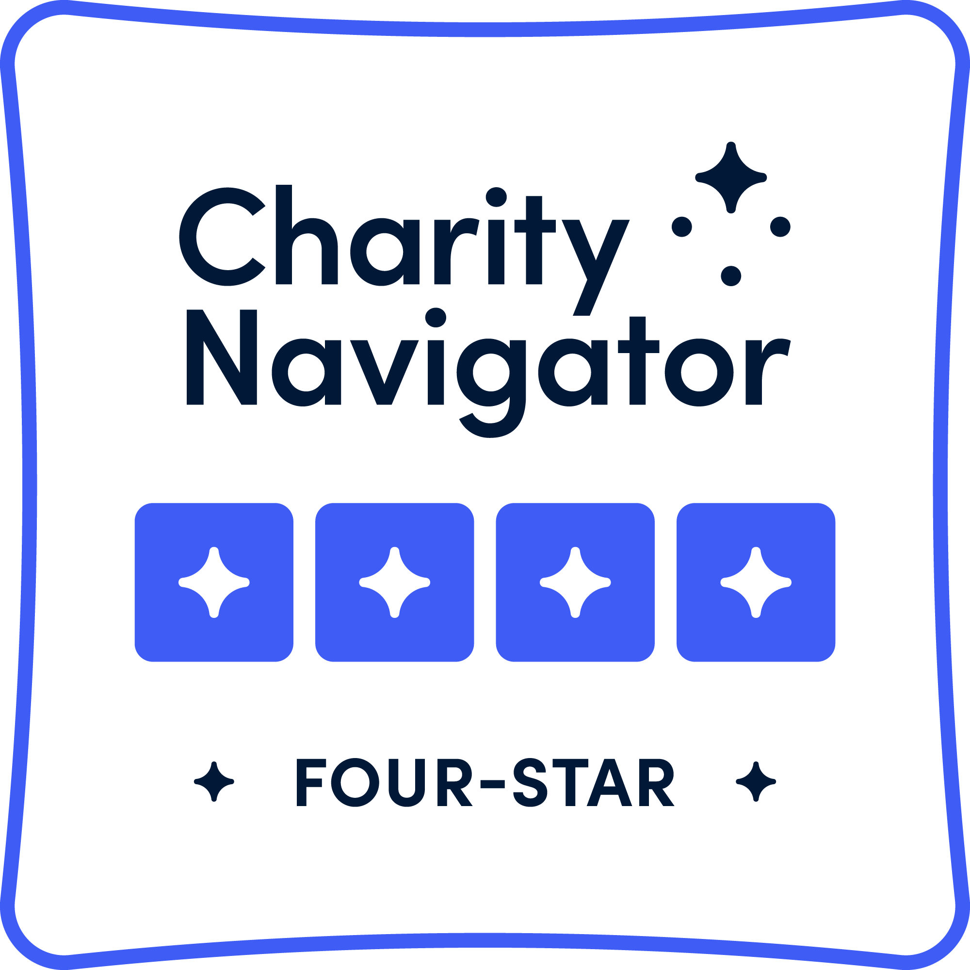 National MS Society four star rating badge from charity navigator.